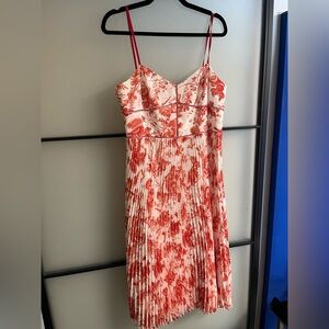 Club Monaco Red and White Dress